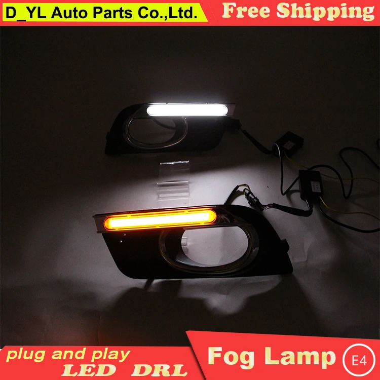 Car Styling good quality led fog lamp for honda civic LED DRL 2012 2013 LED Daytime running