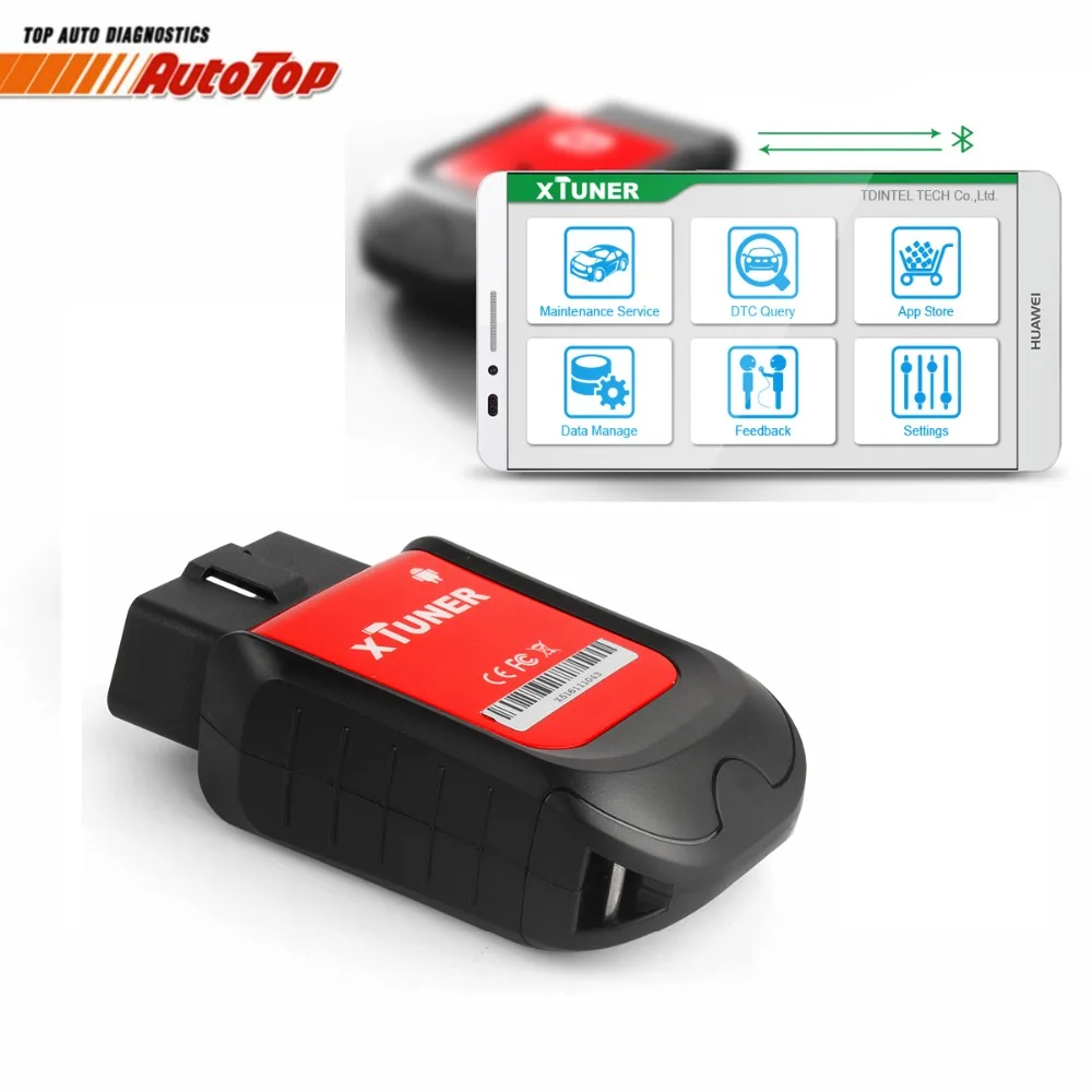 Новые Xtuner X500 OBDII диагностики автомобилей OBD2 Bluetooth адаптер ABS Батарея EPB DPF сброса