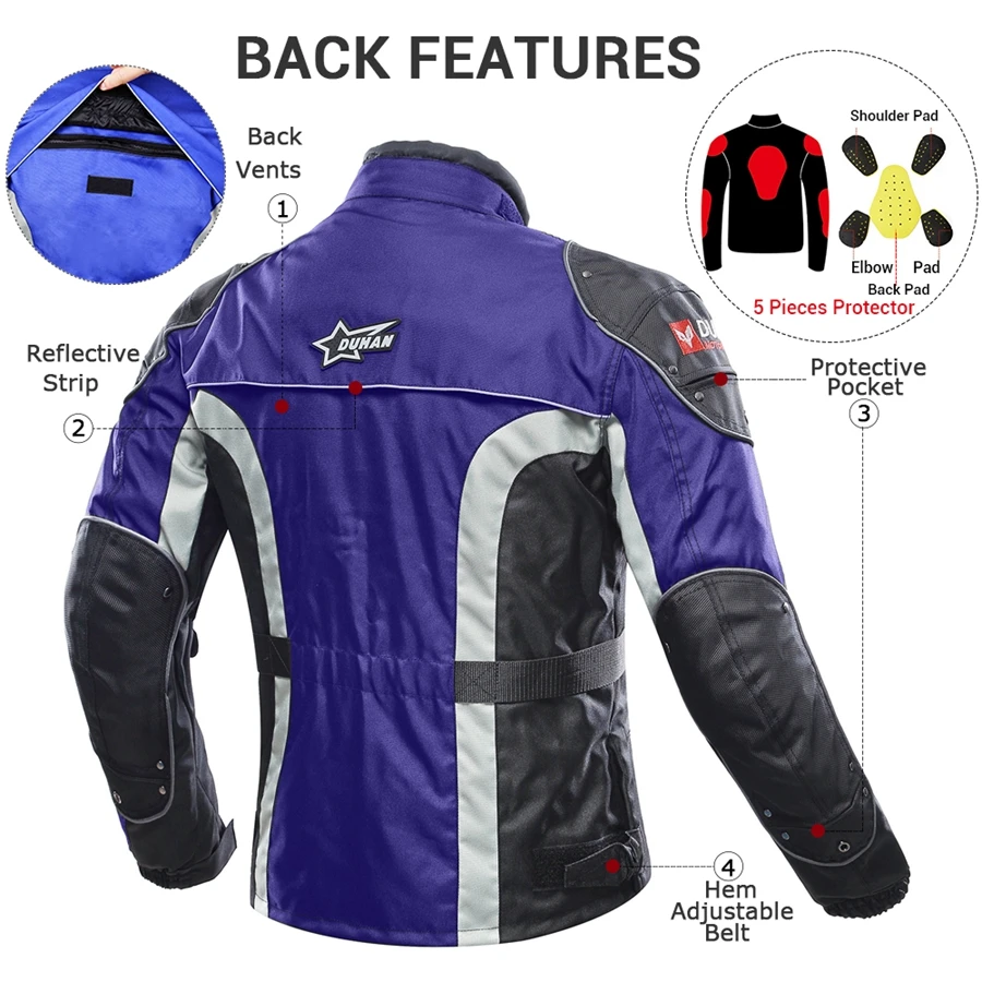 DUHAN-Windproof-Motorcycle-Jacket-Cold-proof-Moto-Jacket-Protective-Gear-Armor-Men-s-Autumn-Winter-Motorbike