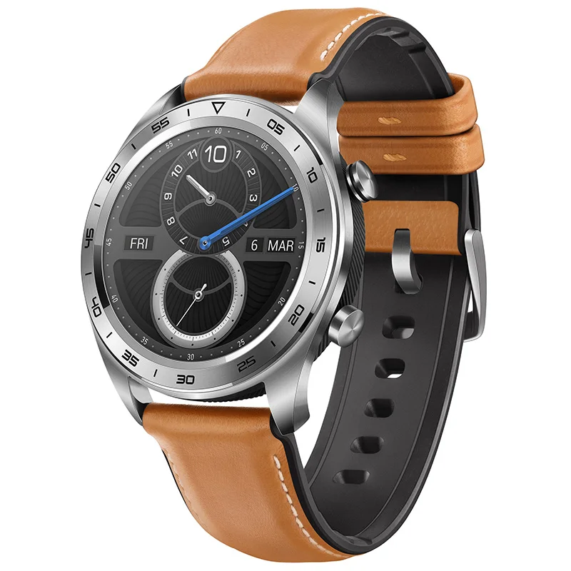 HUAWEI HONOR часы для мужчин Magic Glory умные часы gps водонепроницаемые умные часы с сенсорным экраном NFC Pay men t Bluetooth для Android IOS - Цвет: Silver Universal