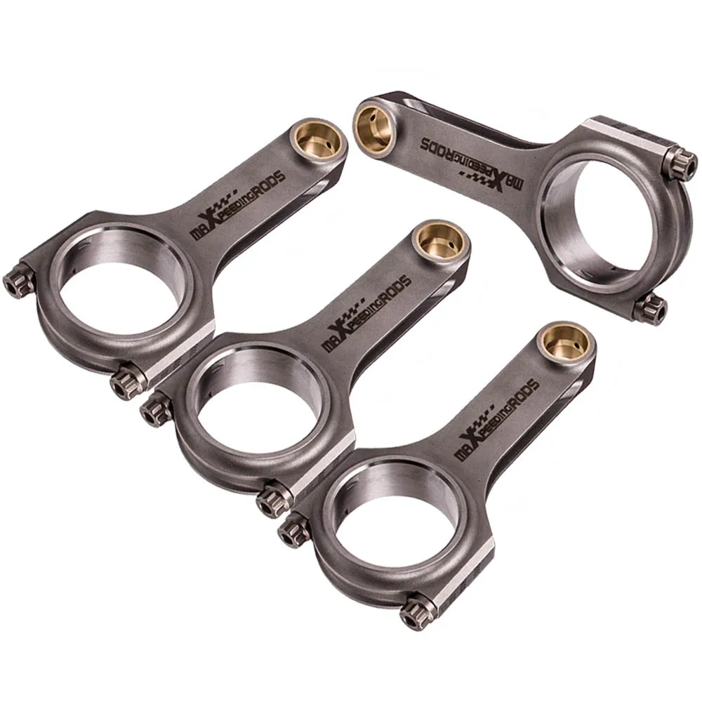 

4x Con Rods Connecting Rod For Mitsubish Eclipse Lancer Evolution 4G63 150mm Forged 4340 Conrod ARP Bolts Pleuel Bielle
