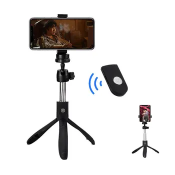 

3 in 1 Wireless Bluetooth Selfie Stick For iPhone 8 X 7 6s Plus Foldable Handheld Monopod Shutter Remote Extendable Mini Tripod