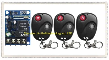 

New DC12V 24V 36V 48V 1CH RF Wireless Remote Control Switch System 3pcsTransmitter with Two-button Receiver Smart Home Switch
