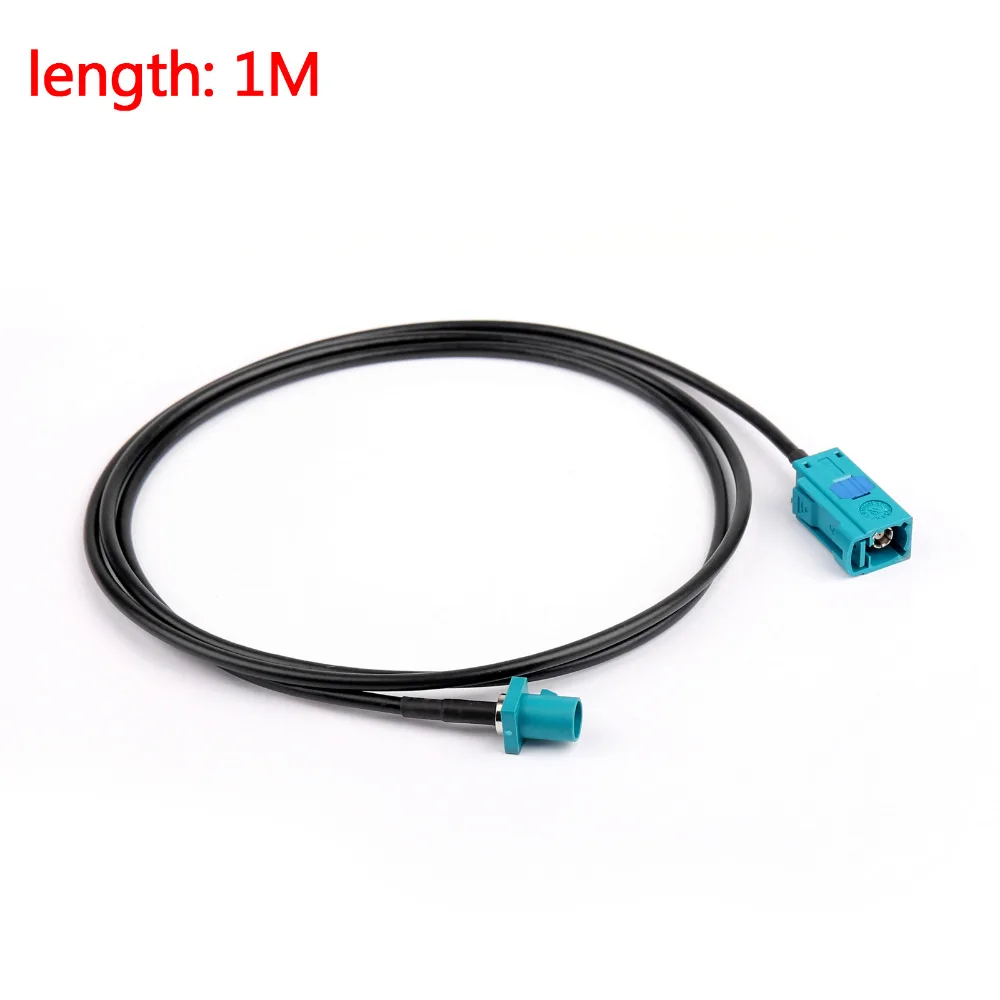 

Areyourshop RG174 Cable 1M Fakra-Z Male Plug Jack To Female Jack RG174 Cable Straight RF Pigtail Pla