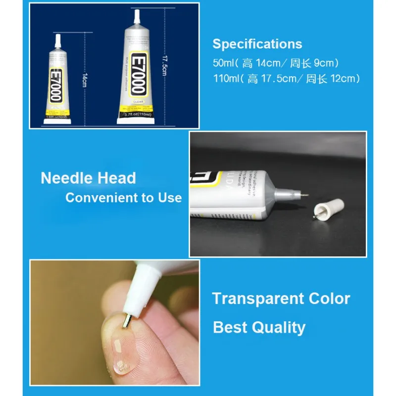 

Super E7000 50ml Waterproof Liquid Glue Metal Leather Adhesive School Bts Scrapbooking Bond Epoxy Resin Wood Fabric Rhinestone