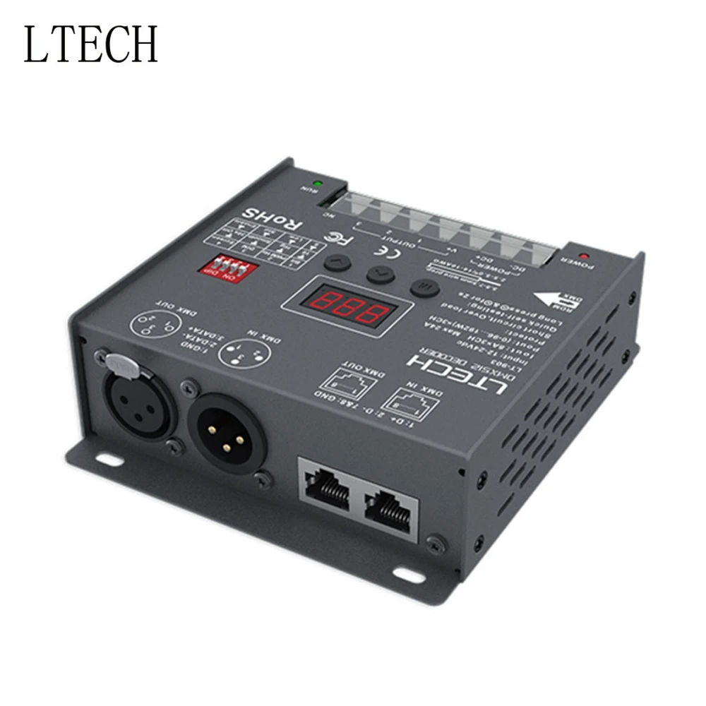 16-канальный DMX пост. Ток декодирующий драйвер LT-880-350 DC12-48V вход 350ma * 16CH выход для