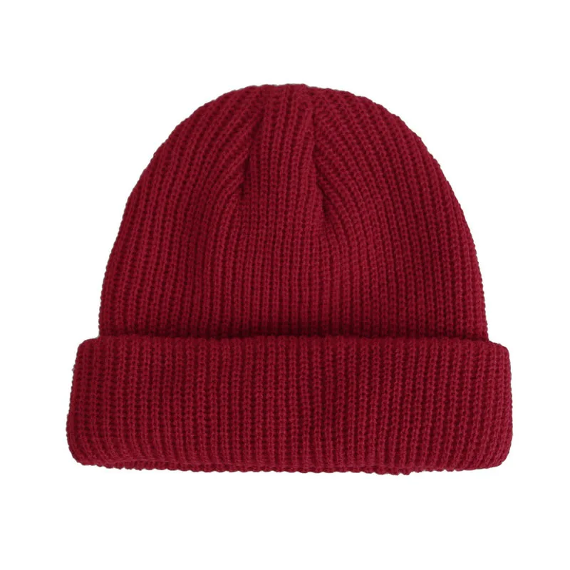 2021 Beanies Knitted Hats Solid Color Caps for Autumn Winter Men Short Head Cap Outdoor Warm Melon Cap Street Head Cap Women Hat skullies beanie Skullies & Beanies