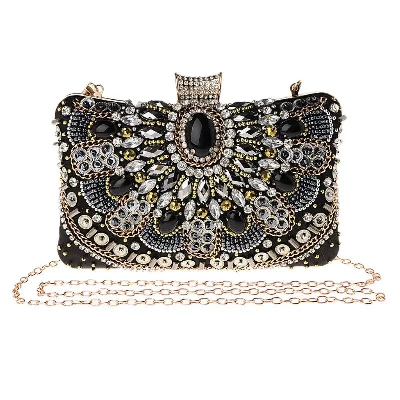 

Women Fashion Stylish Rhinestone Shoulder Bag Luxury Handbag Women Bags Designer Evening Party Clutch Bag Wedding Wallet Purse