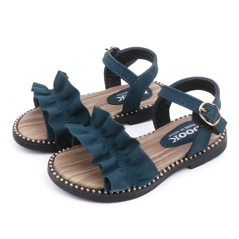 

New Girls Elegant Beach Sandals Cutout Summer Kids Shoes Toddler Sandals Open toe Girls Children Shoes