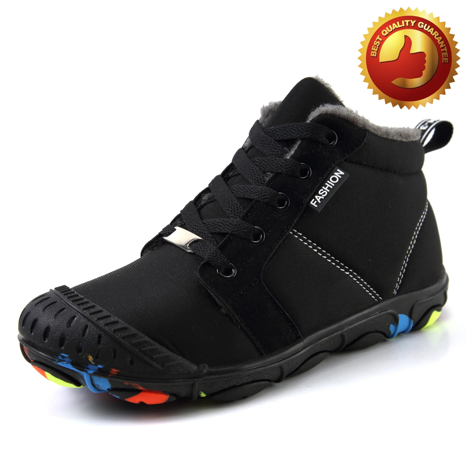 

Winter Boot Boy Ankle Snow Boot Kid Waterproof Black Green(Little Kid/Big Kid)