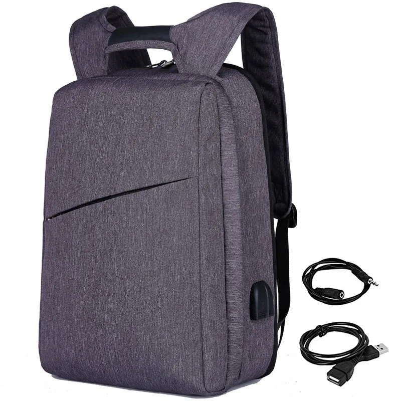 XQXA, 17 дюймов, рюкзак для ноутбука, usb зарядка, рюкзак для мужчин, бизнес, путешествия, рюкзак, сменный, для колледжа, школьная сумка, мужская, Mochila - Цвет: 1806 J Grey