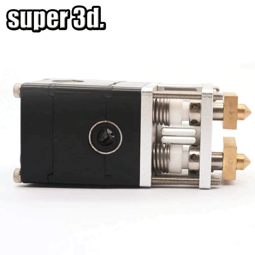 Pаспродажа UM2 Ultimaker 2 3d принтер двойной экструзионный комплект 2 двойные головки экструдера для 3 мм 1,75 мм Ultimaker 2 0,4 мм сопла