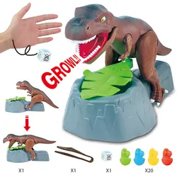 Детские игрушки динозавров Электрический кусаться руки твитер Модель со звуком руки движущихся entricky игрушечный стол игр