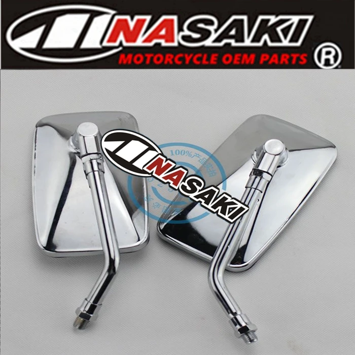 

Free shipping NASAKI high quality motorcycle parts for yamaha XV250 rearview mirror, QJ250H plating side mirror side mirror