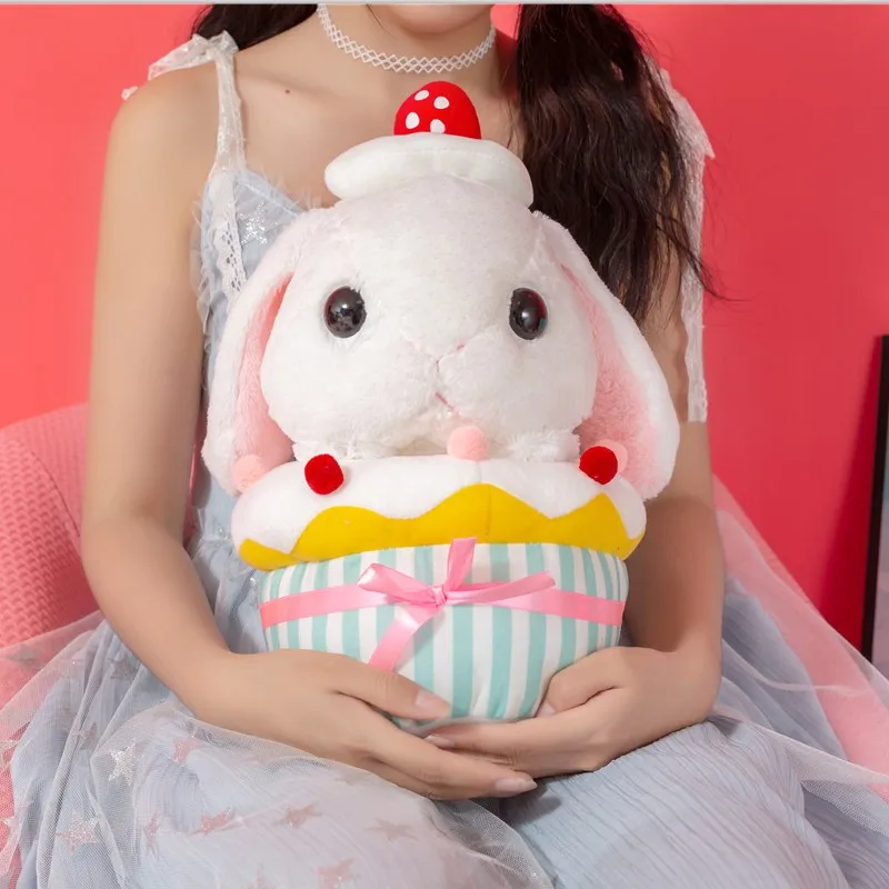 

Hot 2019 New cute Rabbit Dolls Classical soft Plush cake Rabbit Toy Loppy rabbit Plush Pillow for Kids Birthday Gift