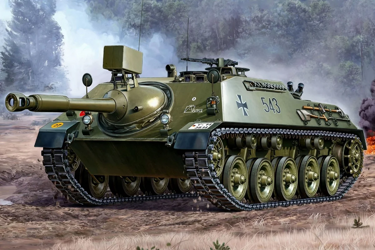 erman anti tank self propelled Artillery Kanone Tank Destroyer QX072 Living room home wall art