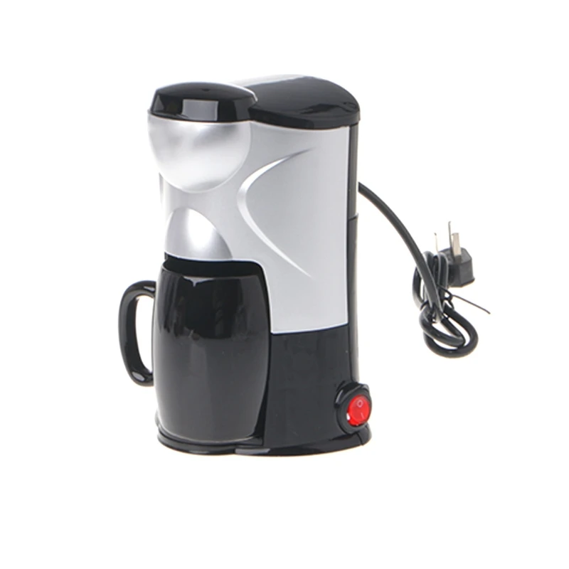 Classic Electric Coffee Automatic Machine Multifunctional Drip Single Serve Latte Maker With US/EU Power Adapter Converter