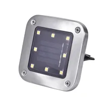 4 шт. освещение для лужайки на солнечной батарее на открытом воздухе 8 светодиодный лампы солнечного наземные лампы Водонепроницаемый садовые фонари для газоне, дорожках, двора, патио, Лестницы