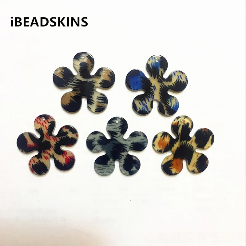 

New arrival! 31x30mm 100pcs/lot acrylic ring-shape Imitation Leopard print charms for earring/Jewelry DIY making(As shown)