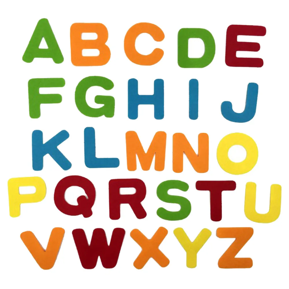 

26PCS Alphabet Felt Cloth Letter Felt Fabric Polyester Fabrics Needlework Diy Needle Sewing Handmade Fieltro Feltro Entretela