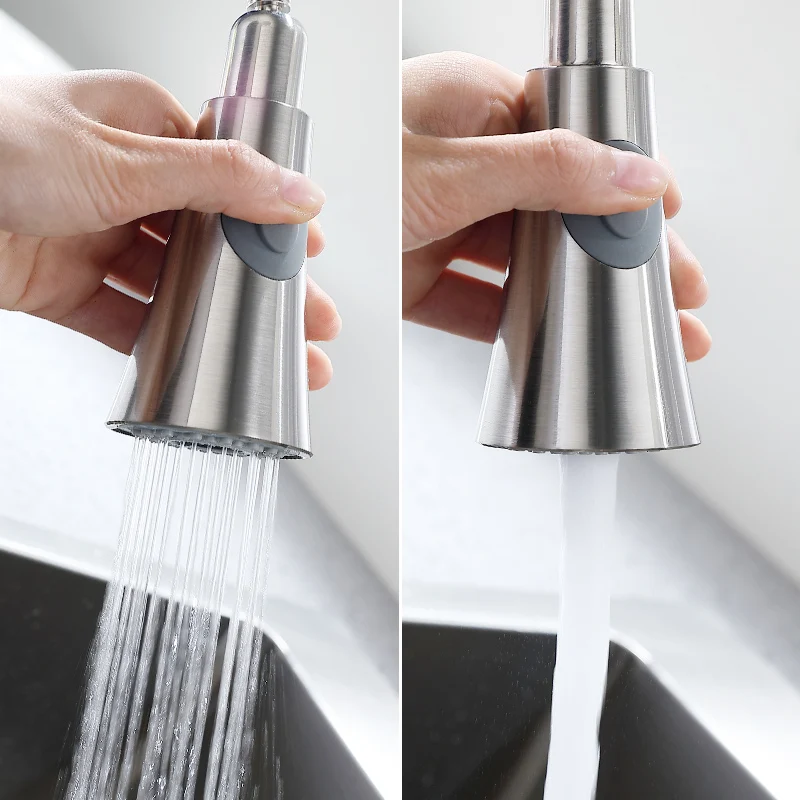 Fapully Kitchen Faucet Brushed Nickel Sensor Touch Sensitive Mixer Dual Outlet Hot and Cold Water Sink Tap Crane CP1053 Fapully Kitchen Faucet Brushed Nickel Sensor Touch Sensitive Mixer Dual Outlet Hot and Cold Water Sink Tap Crane CP1053