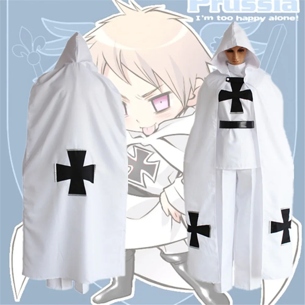 Аниме APH Axis Powers Hetalia Prussia gilber Beilschmidt карнавальный костюм униформа для Хэллоуина