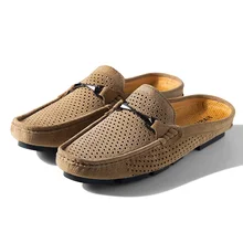 Мужские дышащие летние сандалии с открытой спиной, модная мужская обувь, крутые модные Вьетнамки с открытой спиной