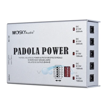 

Mosky Pedal Power Supply DC 9V 12V 18V Effect Pedal With 5 Isolated Guitar Pedal Power Supply Padola Power Internal Transformer