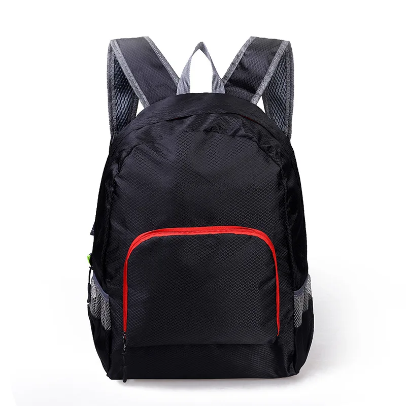 Унисекс Спорт на открытом воздухе портативный Водонепроницаемый Путешествия складной рюкзак туристический - Цвет: Черный цвет
