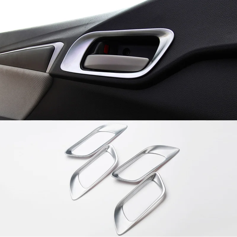 4Pcs Chrome Exterior Door Handle Cap Decor Fit Honda Accord Sedan 2013 2014 2015