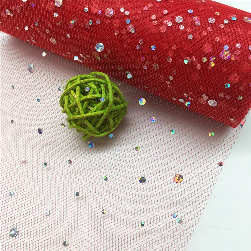 Блестящий рулон тюля с блестками 13 см 25 ярдов рулон ткани катушка пачка подарок обертывание год Рождество Вечеринка день рождения свадебное украшение