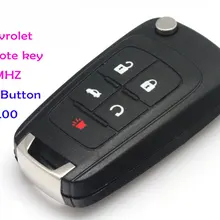 Chevlote camaro дистанционный Автомобильный ключ 315 МГц(4+ 1) 5 кнопки; автостайлинг ключ ID46 чип