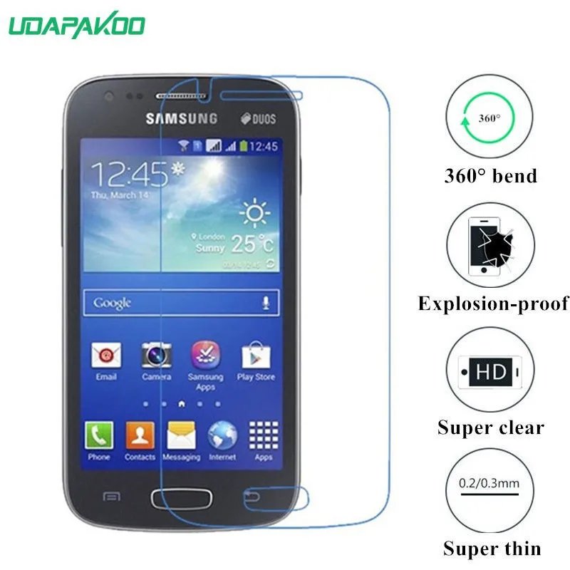

udapakoo clear Tempered (soft glass) film for Sumsung Galaxy Ace 3 S7270 S7272 Nano Explosion-proof glass Screen Protector