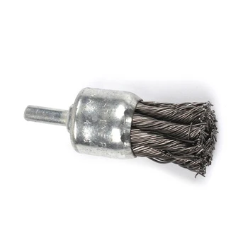 

Wire Knot End Brush Stainless Steel With 1/4-inch Shank For Die Grinder Drill