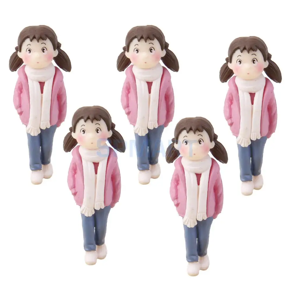 5 шт. миниатюрный кукольный домик Сказочный Сад Пейзаж Обувь для девочек в розовый, Декор