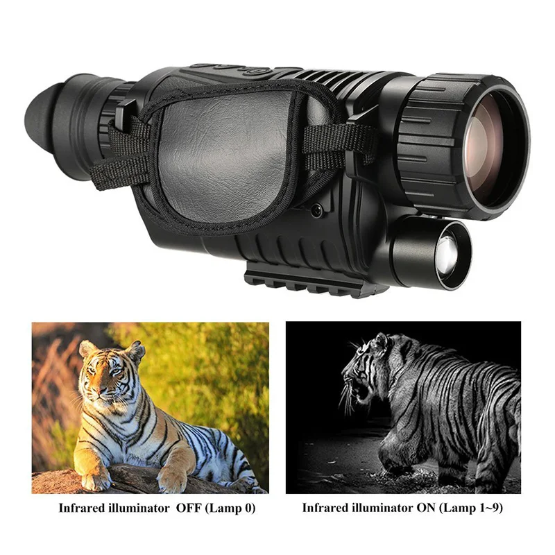 WG540 5X40 Охота Ночное видение Монокуляр 200 м инфракрасном диапазоне Камера 5MP оптика