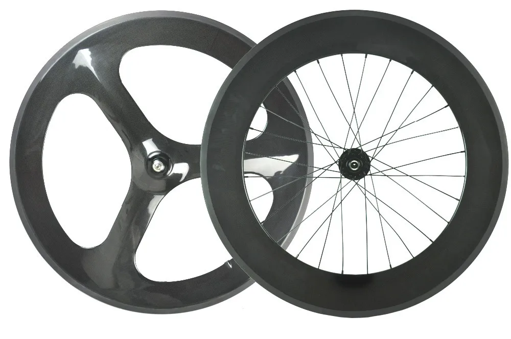 Prezzo di fabbrica Ruota In Carbonio Della Bicicletta A Scatto Fisso Ruota  Anteriore Tri/3 Razze Posteriore 88mm Pista Ciclabile Copertoncino/Ruota  Della Strada del Wheelset tubolare|bike wheel led|wheels carbon bikewheel  passat - AliExpress
