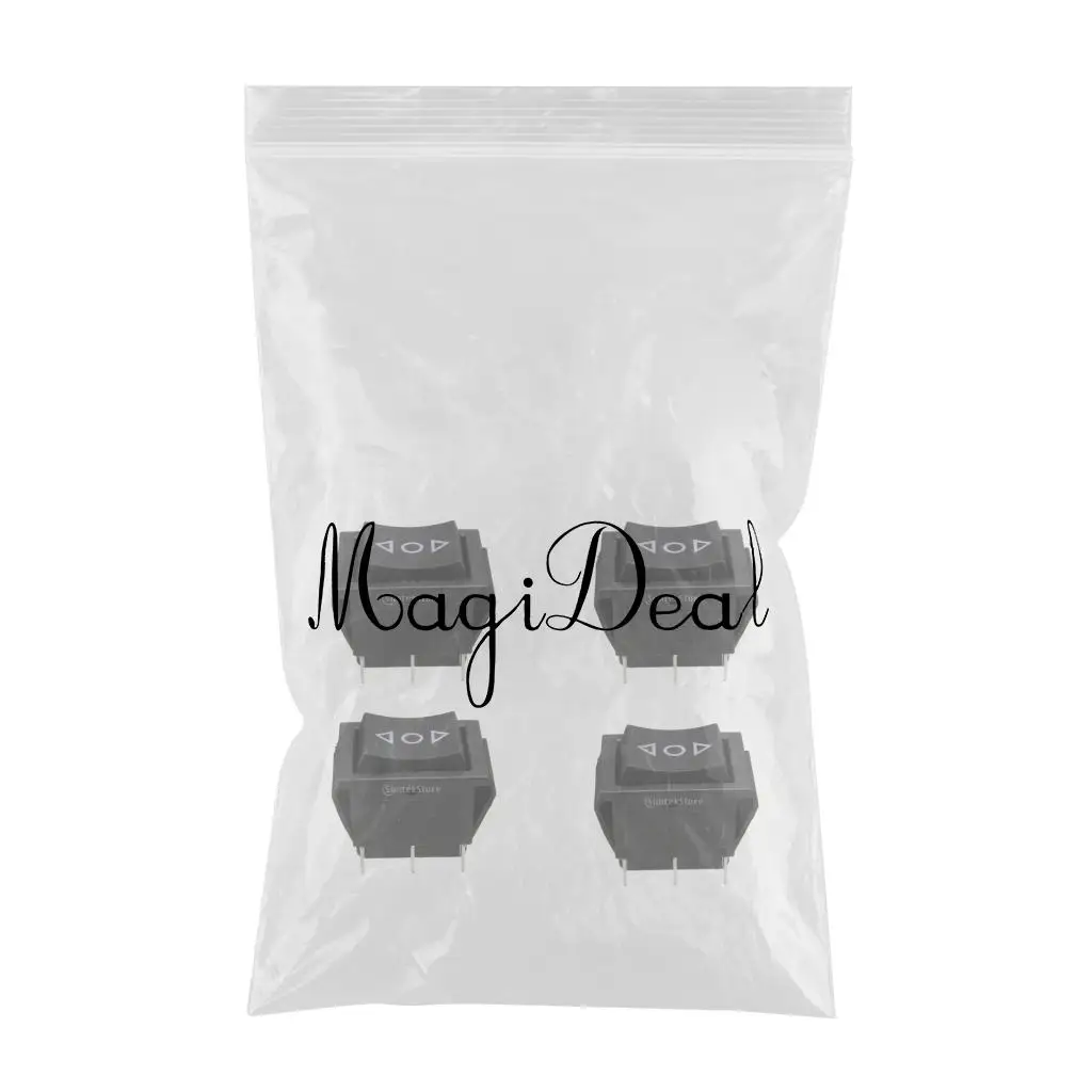 4 Pcs Universal 6-Pin Window Door Lock Rocker Switches Momentary Switch Sunroof Locks DPDT On/Off/On 12V Car Accessories