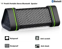 Rainproof Dustproof Antiscratch Antishock Portable Bluetooth Speaker Mini Bluetooth 2.1 EDR Stereo Outdoor Black Free Shipping