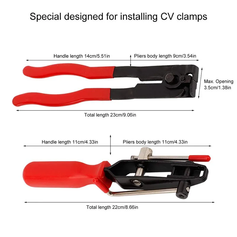 2 шт. CV шарнир Зажим кольцевания инструмент ушной Тип загрузки зажим плоскогубцы