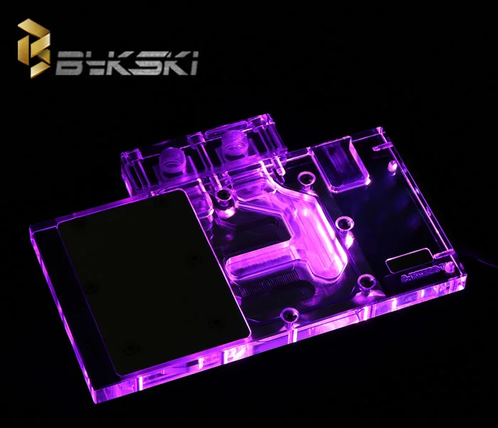 Блок видеокарт BYKSKI с полным покрытием используется для ASUS видеокарты медный блок