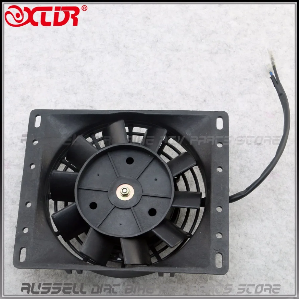 

Radiator Thermo Electric Cooling Fan For 200c 250cc Quad Dirt Bike ATV Buggy 12V Zongshen Loncin Lifan Engine