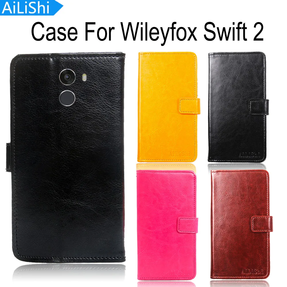 

AiLiShi Leather Case For Wileyfox Swift 2 Case Fashion Flip Cover Phone Bag Wallet With Card Slot Accessory