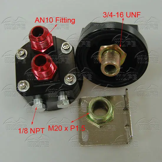 AN10 Engine Oil Filter Relocation Kit Male 3/4" 16UNF M20 X P1.5