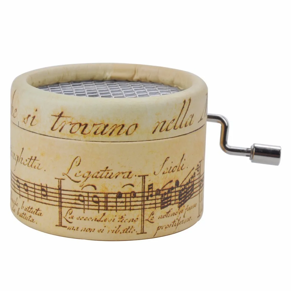 

Mini Violin Pattern Hand Crank Music Box Castle In The Sky Mechanical Classic Craft Birthday Christmas Gift Home Room Decoration