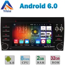 7″ Android 6 Octa Core A53 64-Bit 2GB RAM 32GB ROM Car DVD Multimedia Player Radio Stereo GPS For Porsche Cayenne 2003-2010 DAB+