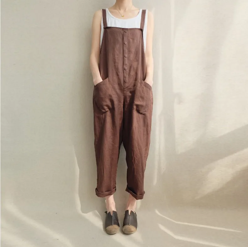 Women Leisure Clothes Retro Loose Wide Leg Pants College Style Female Overalls 2019 Summer Fashion Women Leisure Clothes Retro Loose Wide Leg Pants College Style Female Overalls 2019 Summer Fashion
