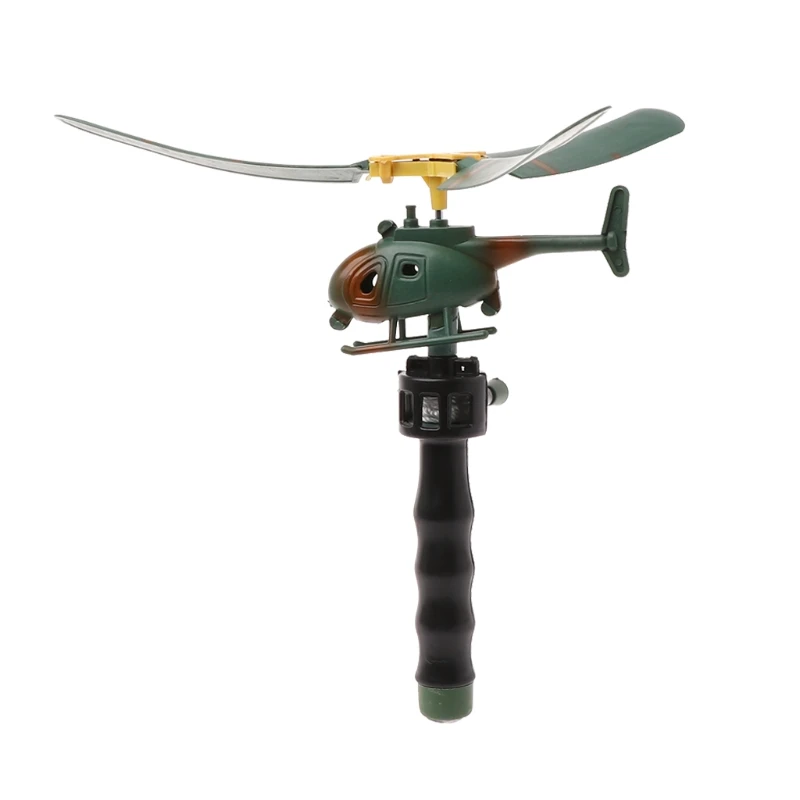 

Pull String Handle Educational Helicopter Funny Outdoors Toys Gift For Children
