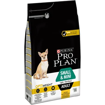 

Set dry food Pro Plan for inclined to overweight / sterilized small/dwarf adult dogs, complex OPTIWEIGHT, chicken, 3 kg x 4 pcs.