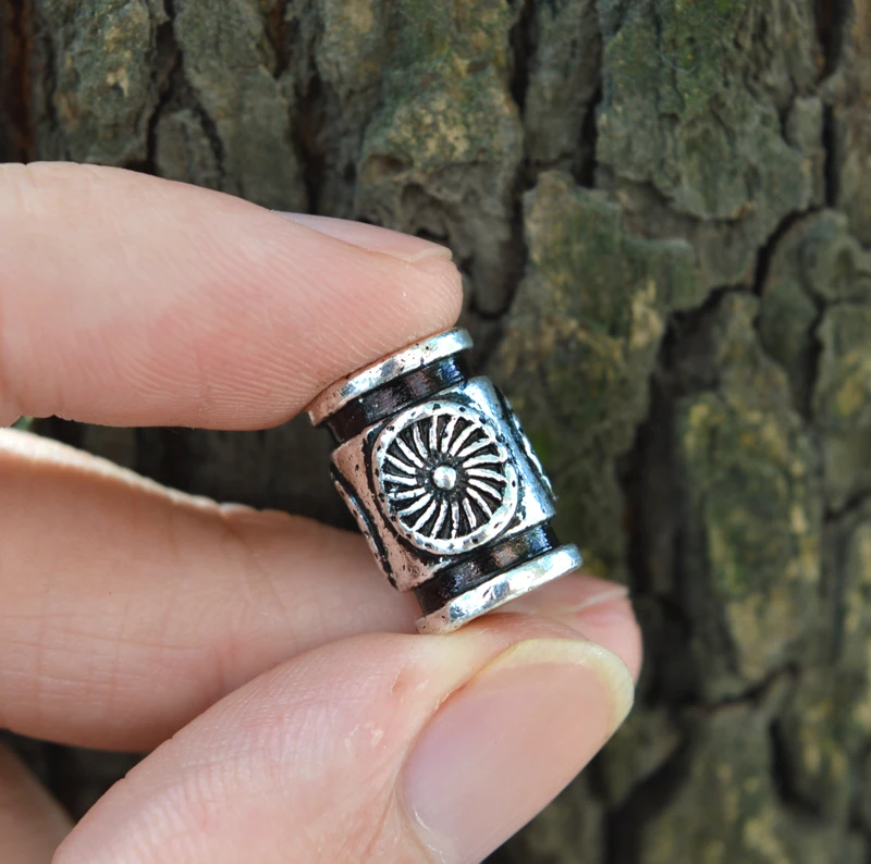 

1pc Viking Engine Beads for Bracelets for Pendant Necklace Paracord for Beard Hair Beads C54